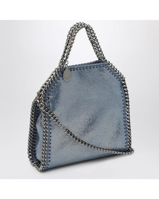 Stella McCartney Blue Micro Falabella Tote Bag