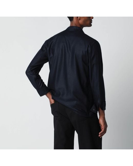 Tagliatore Blue Silk Jacket for men