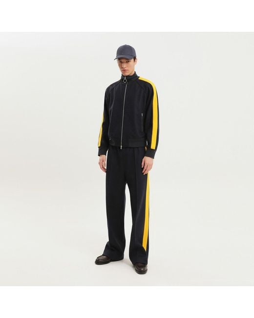 1989 STUDIO Black Jacket With Side Stripes for men