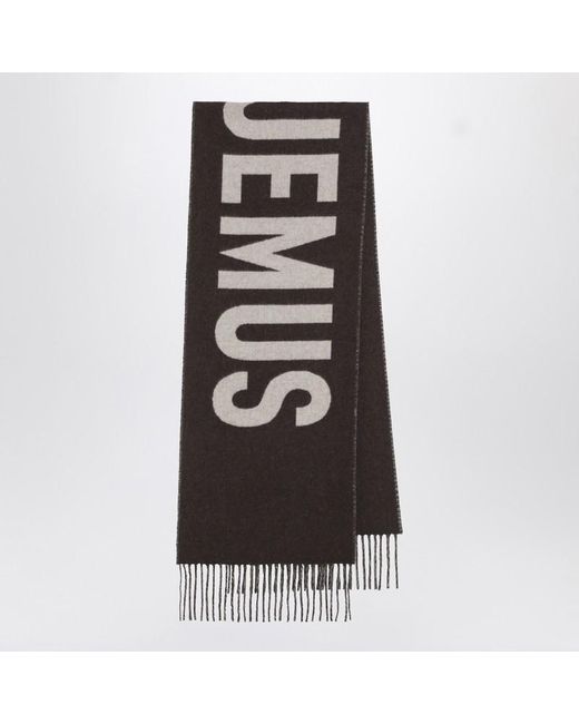 Jacquemus Brown Multi- Scarf With Logo