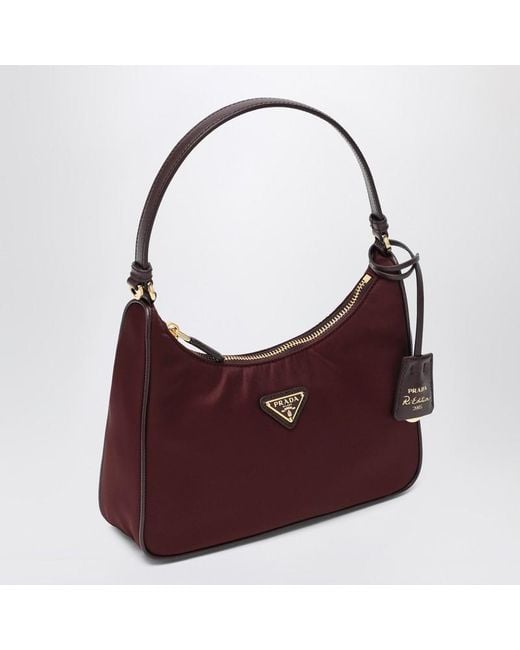 Borsa a mano re-edition 2005 di Prada in Purple