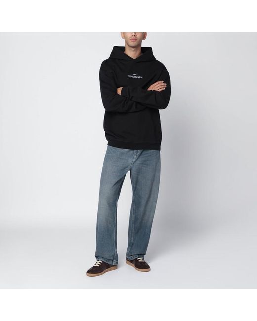 Sweat À Capuche Avec Logo Inversé Maison Margiela pour homme en coloris Black