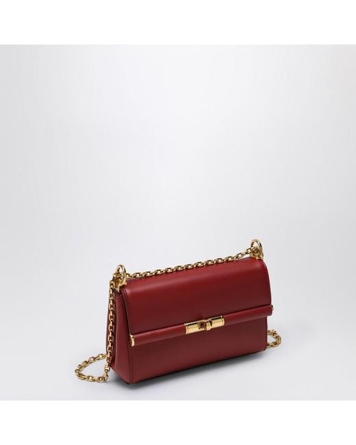 Dolce & Gabbana Red Kleine Rote Schultertasche Marlene
