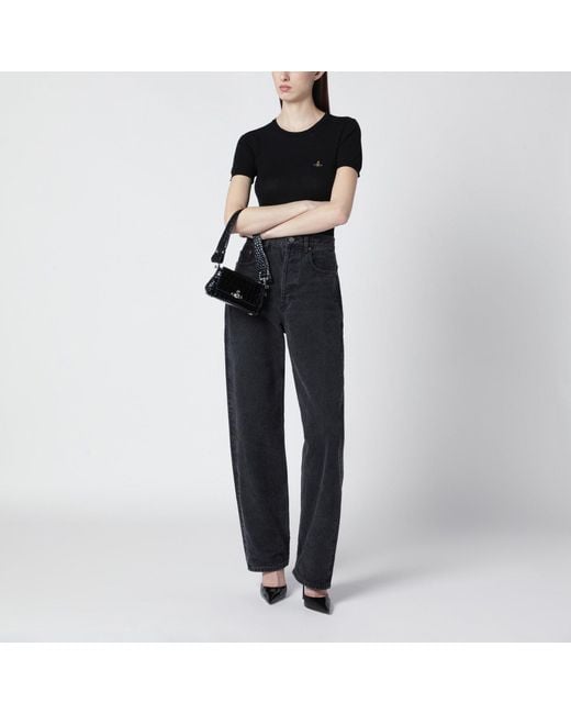 Vivienne Westwood Black Bea Cotton Top