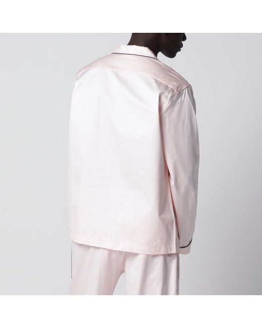 Tekla White Light Pajama Shirt for men