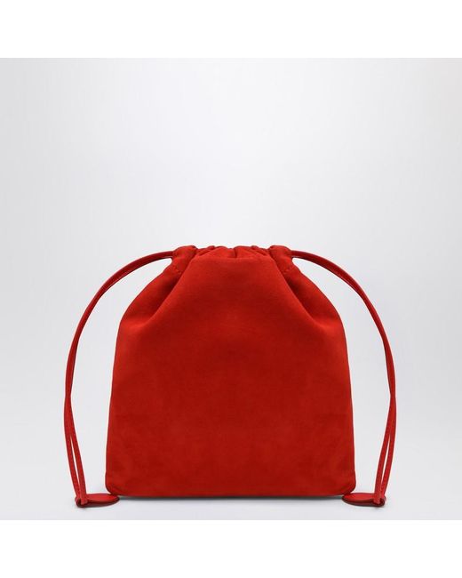 Miu Miu Red Suede Pouch