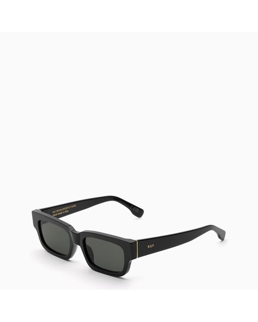Retrosuperfuture Black Roma Sunglasses for men