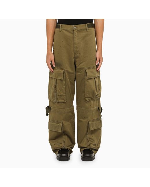 DARKPARK Military Cotton baggy Cargo Trousers in Green for Men | Lyst UK