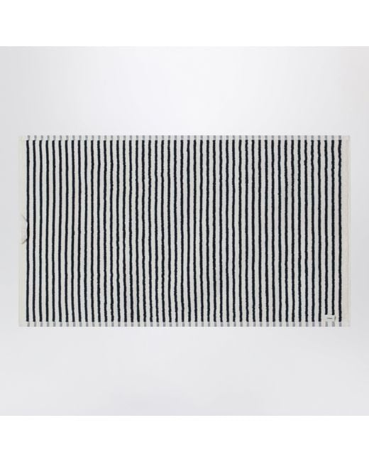 Tekla Black Striped Towel 50X90 for men