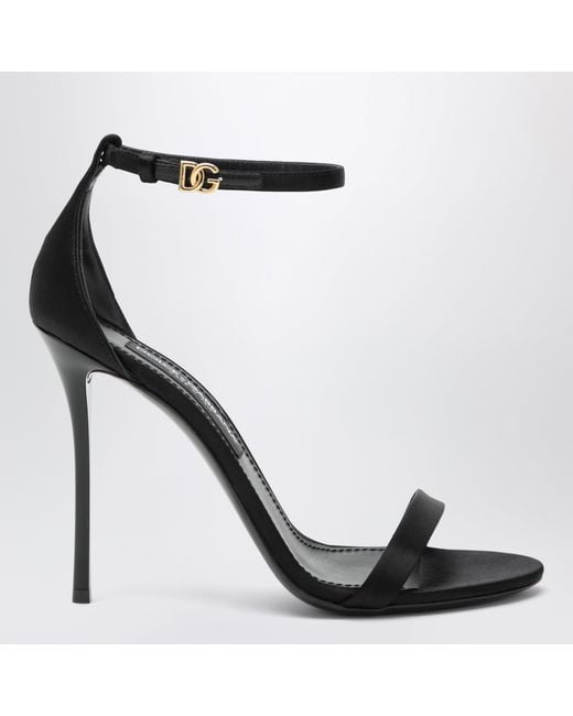 Dolce & Gabbana Black Keira Sandal