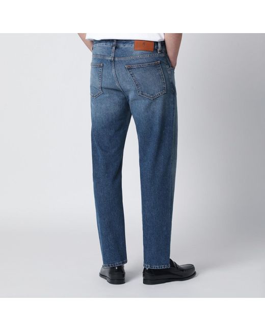 PT Torino Blue Mid Washed Rebel Jeans for men