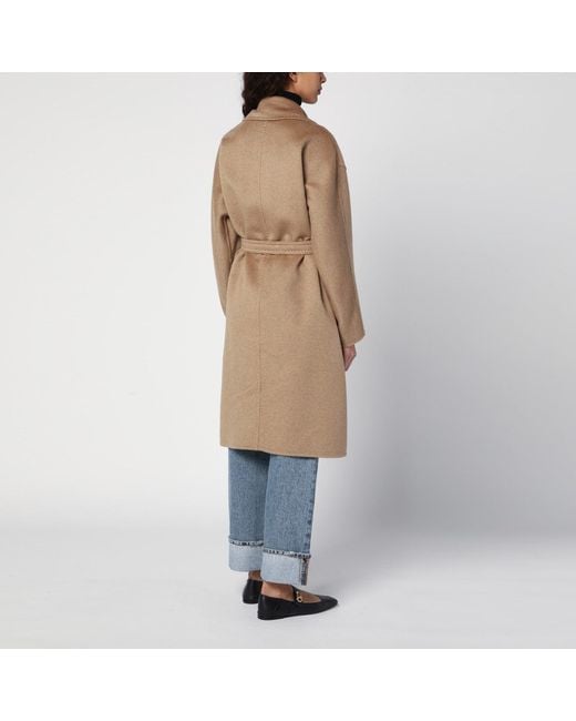 Max Mara Natural Deconstructed Cashmere Coat