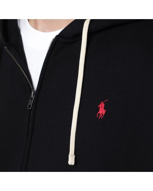 Polo Ralph Lauren Black Zip-Up Hoodie for men