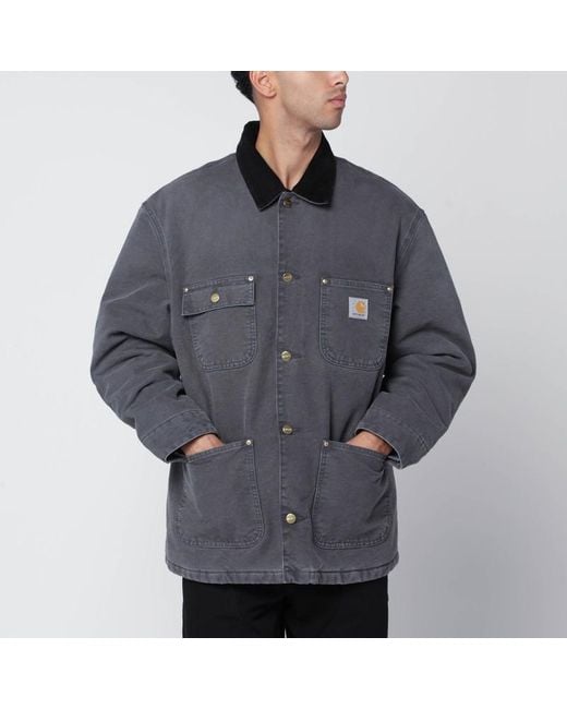 Carhartt Og Chore Coat Hamilton Graphite in Gray für Herren