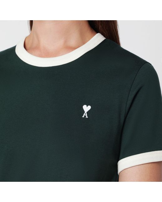 AMI Black Ami De Caur Cotton T-Shirt