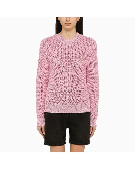 Isabel Marant Red Recycled Polyester Crew Neck Jumper