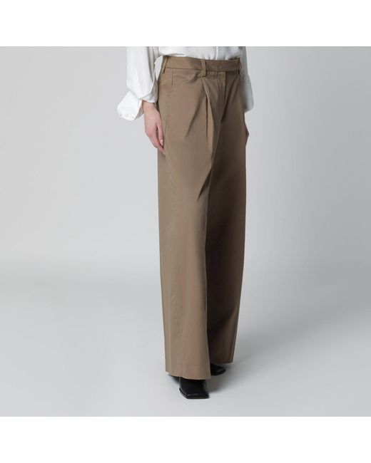 Thelatest Brown Cognac Cotton Deva Trousers