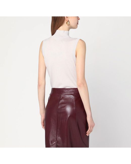 Max Mara Purple Turtleneck Vest