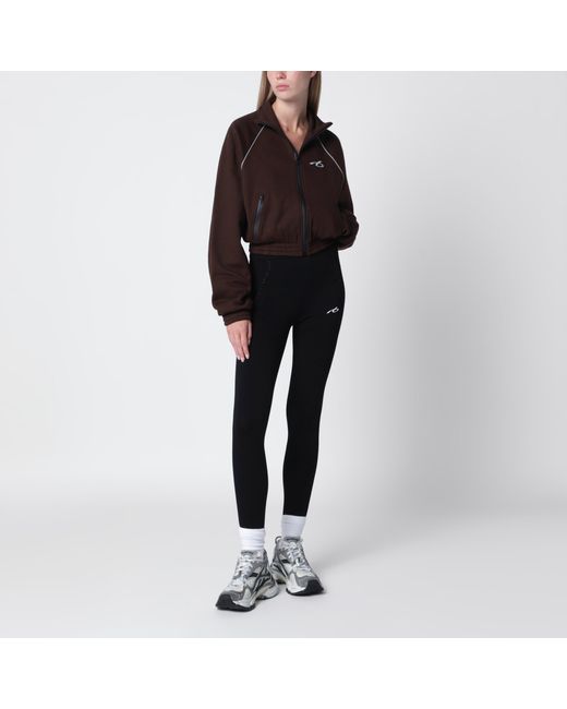 Balenciaga Brown Techwear Zip-Up Jacket