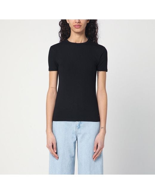 Calvin Klein Black Ribbed T-Shirt