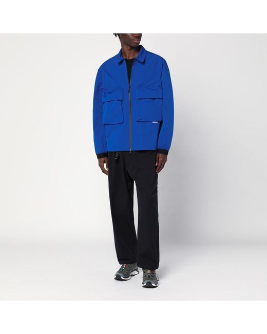 Purple Mountain Observatory Blue Zip-Up Cobalt Jacket for men