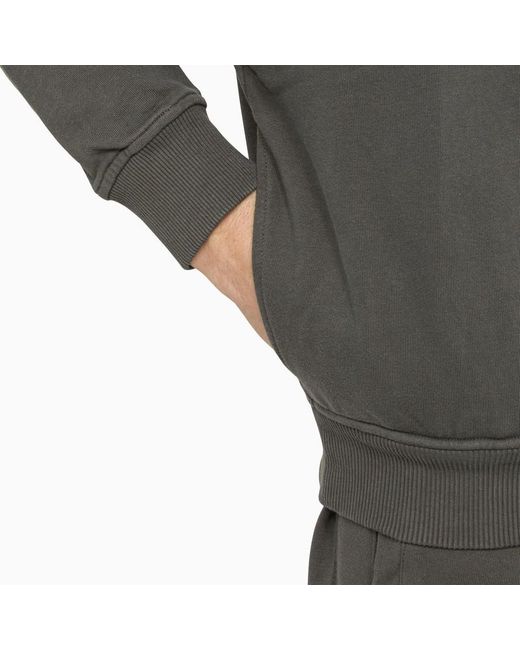 Felpa girocollo grigia con logo di Dolce & Gabbana in Gray da Uomo