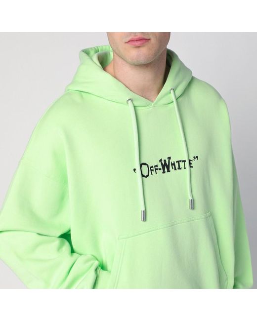 Off-White c/o Virgil Abloh Mintgrüner Hoodie Mit Logo in Green für Herren