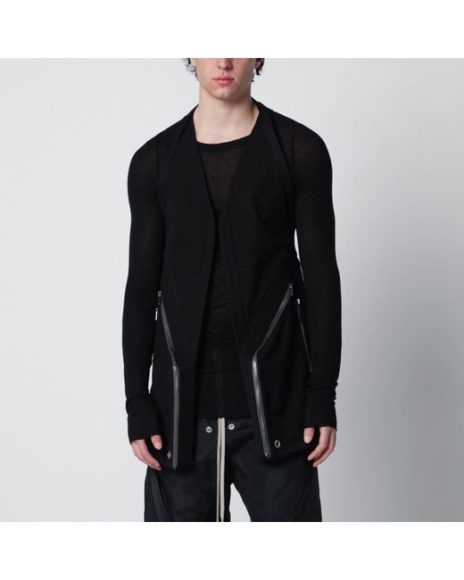 Rick Owens Black Temple Waistcoat for men