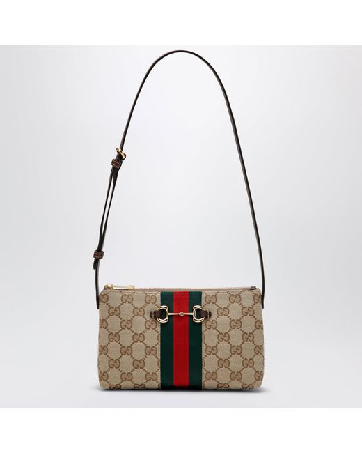 Gucci Natural Gg Fabric Shoulder Bag