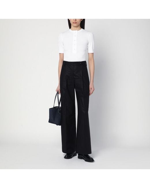 Department 5 Wide Black Cotton Pants