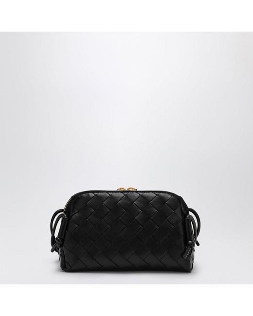 Bottega Veneta Black Plaited Concert Clutch Bag