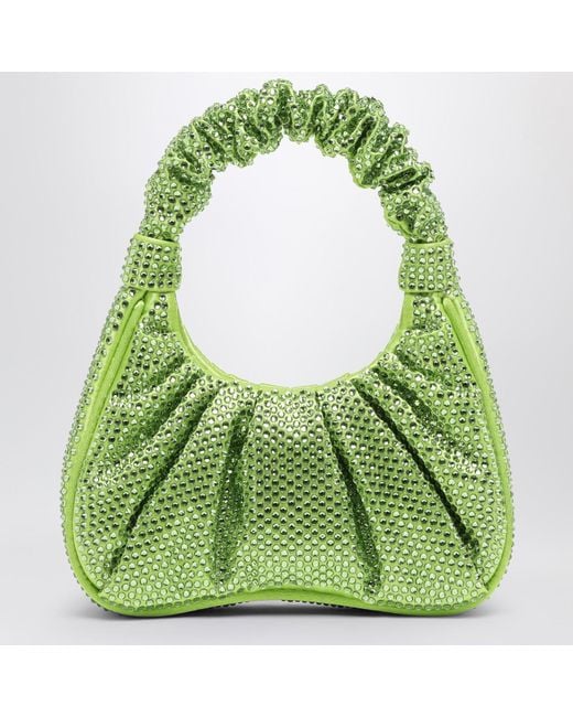JW PEI Green Gabbi Handbag With Crystals
