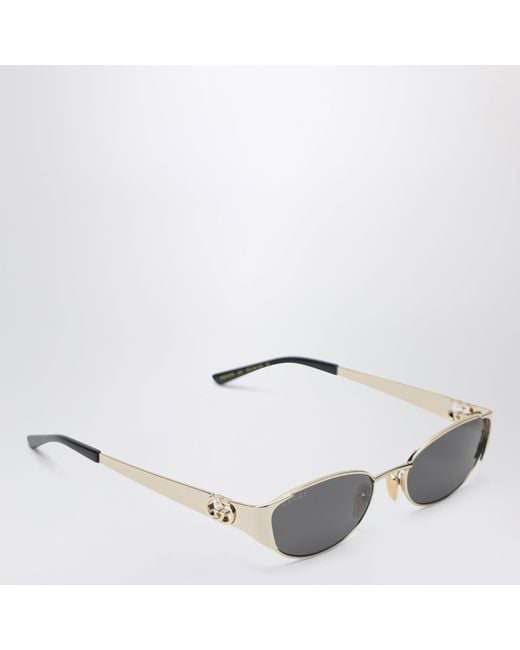 Gucci Gray Tone Oval Sunglasses