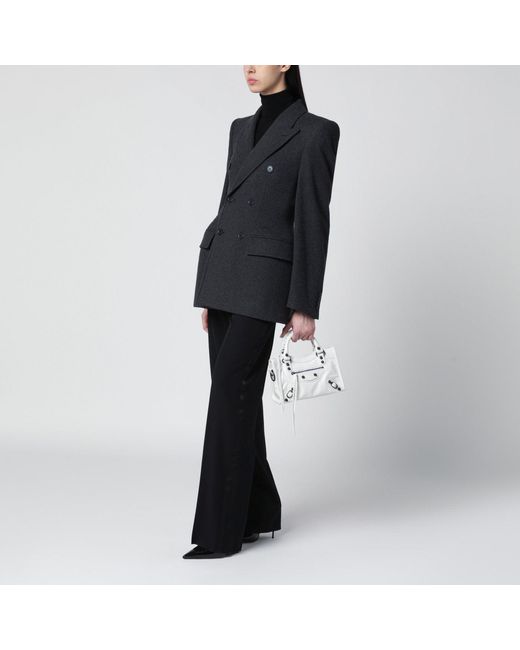 Balenciaga Black Double-Breasted Cashmere Jacket