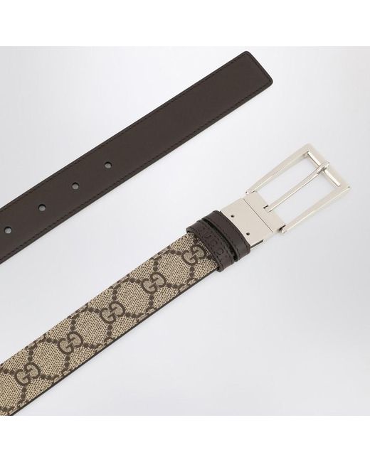Cintura beige reversibile di Gucci in Multicolor da Uomo