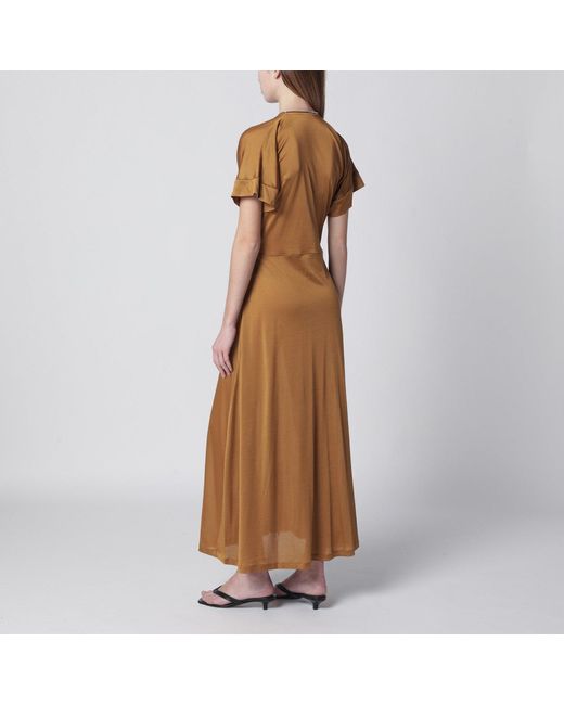 Lemaire Brown Cinnamon- Zip-Up Dress