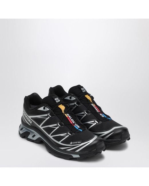 Salomon Flacher Sneaker Xt-6 Schwarz/Silber in Black für Herren