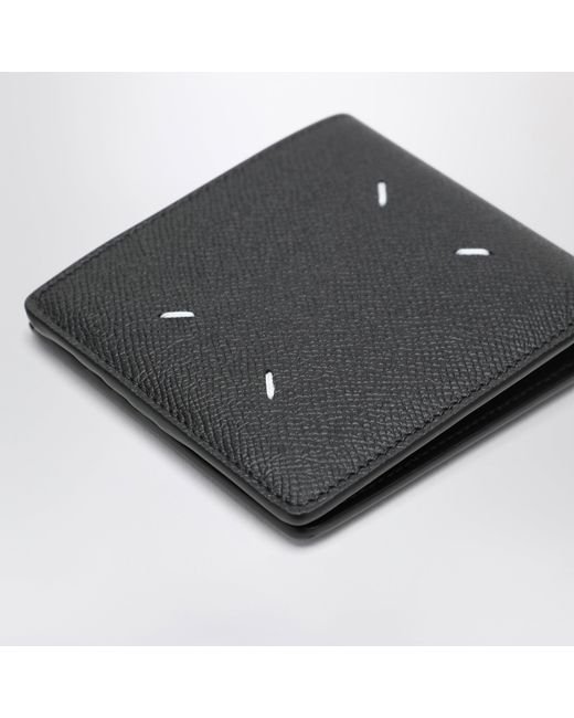 Maison Margiela Black Four Stitches Bifold Wallet for men
