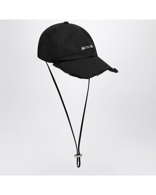 Jacquemus Black Hat The Cap Artichoke for men