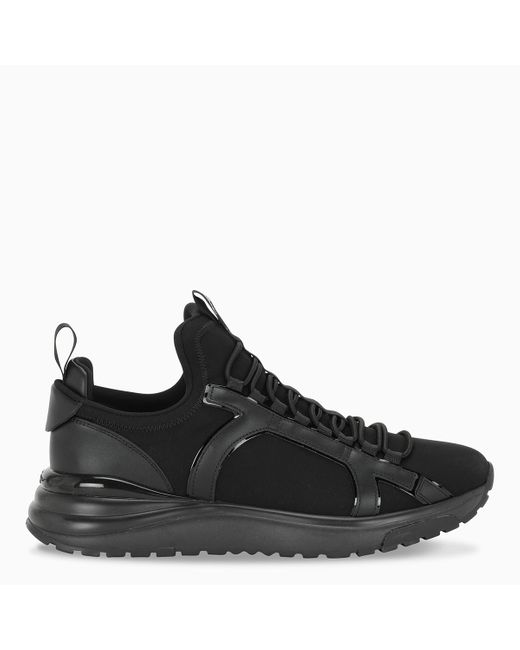 Ferragamo Black Gancini Sneakers for men