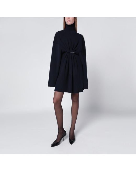 Balenciaga Women's Black Pinched Mini Dress