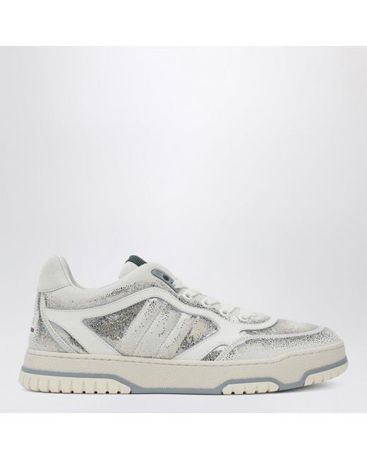 Gucci White Re-Web Glitter/ Gradient Sneakers