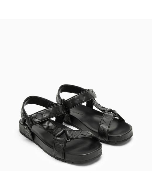 Bottega Veneta Black 'trip' Sandals, for men