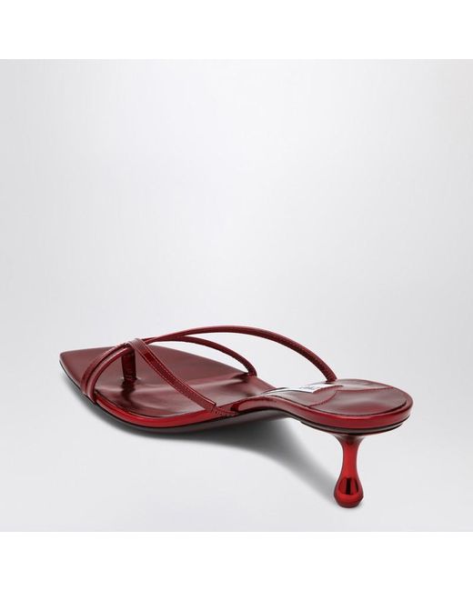 Jimmy Choo Red Etana Mule 50 Ruby Sabot