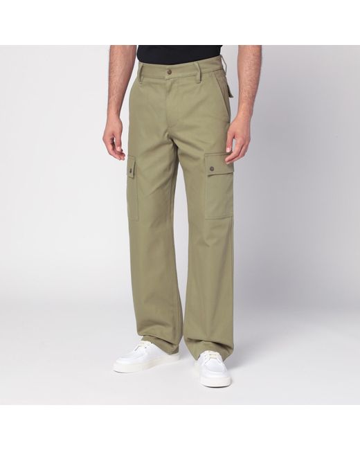 Burberry Green Khaki Cargo Pants for men