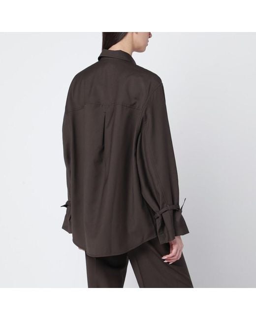 Totême Black Wool Shirt