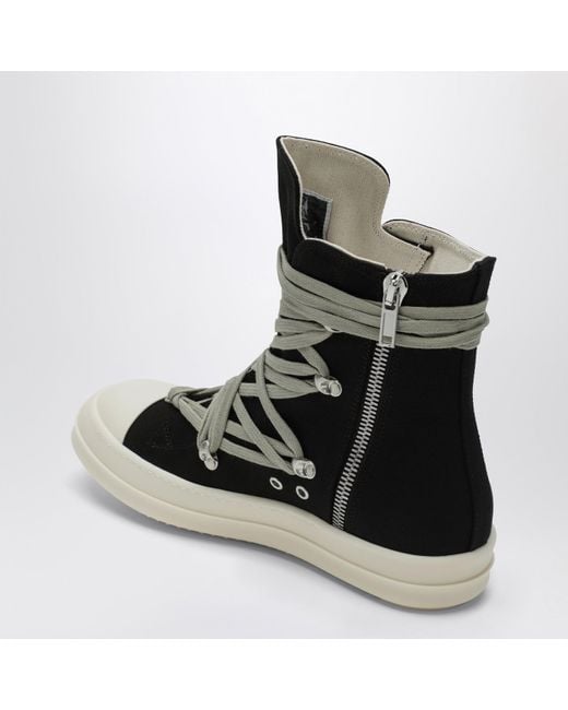 Rick Owens Black Megalace Sneakers for men