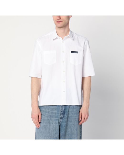 NAMACHEKO White Shirt With Logo Patch for men