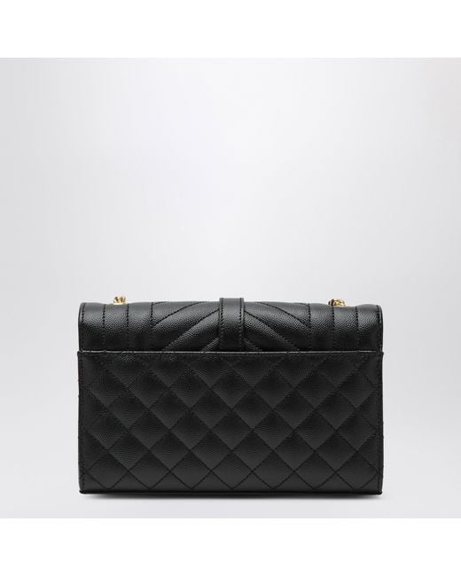 Saint Laurent Black Small Envelope Flap Bag