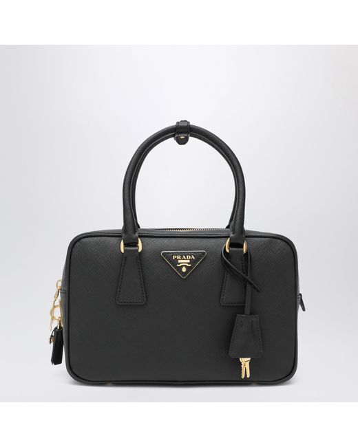 Prada Black Saffiano Leather Top-Handle Bag